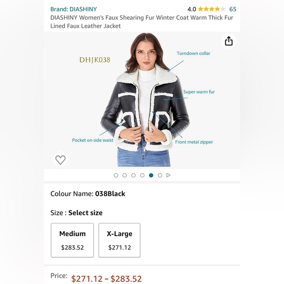 New woman’s winter jacket size large - Picture 10 of 10